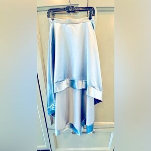 Brand new Cynthia Rowley Hi Low Satin Skirt